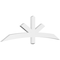 Ekena Millwork Alberta Architectural Grade PVC Gable Bracket, 72"W x 21"H x 2"D x 4"F, 7/12 Pitch GBP072X21X0204ALB00 - alternate 1